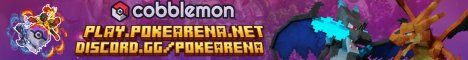 PokeArena Network Cobblemon server banner - play.pokearena.net